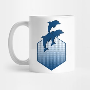 Dolphins in the Deep Blue Sea Mug